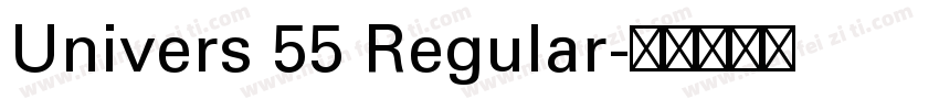 Univers 55 Regular字体转换